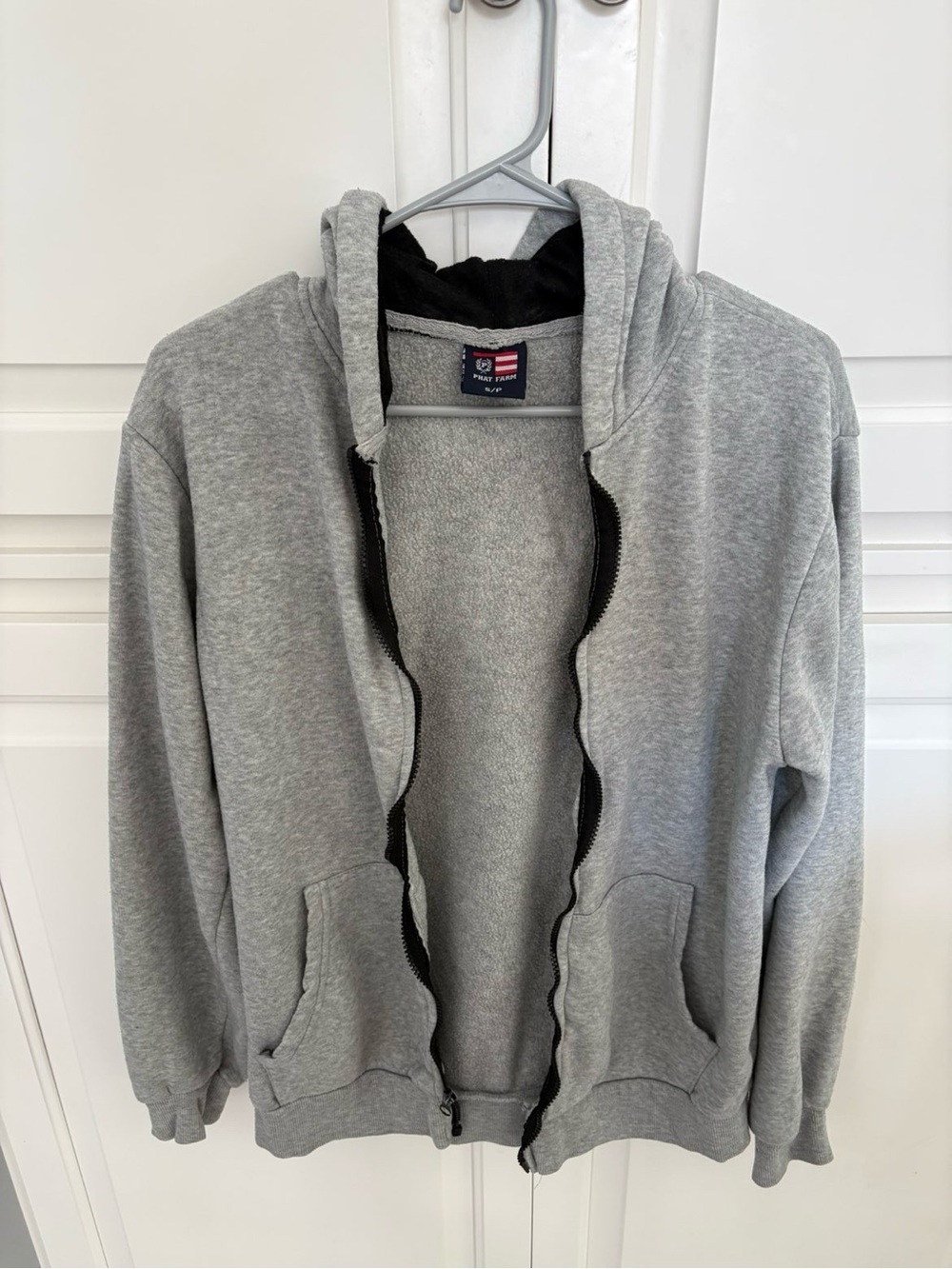 Phat Farm Men's Gray Zip-Up Hoodie